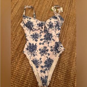 BERLOOK Floral Bathing Suit NWT